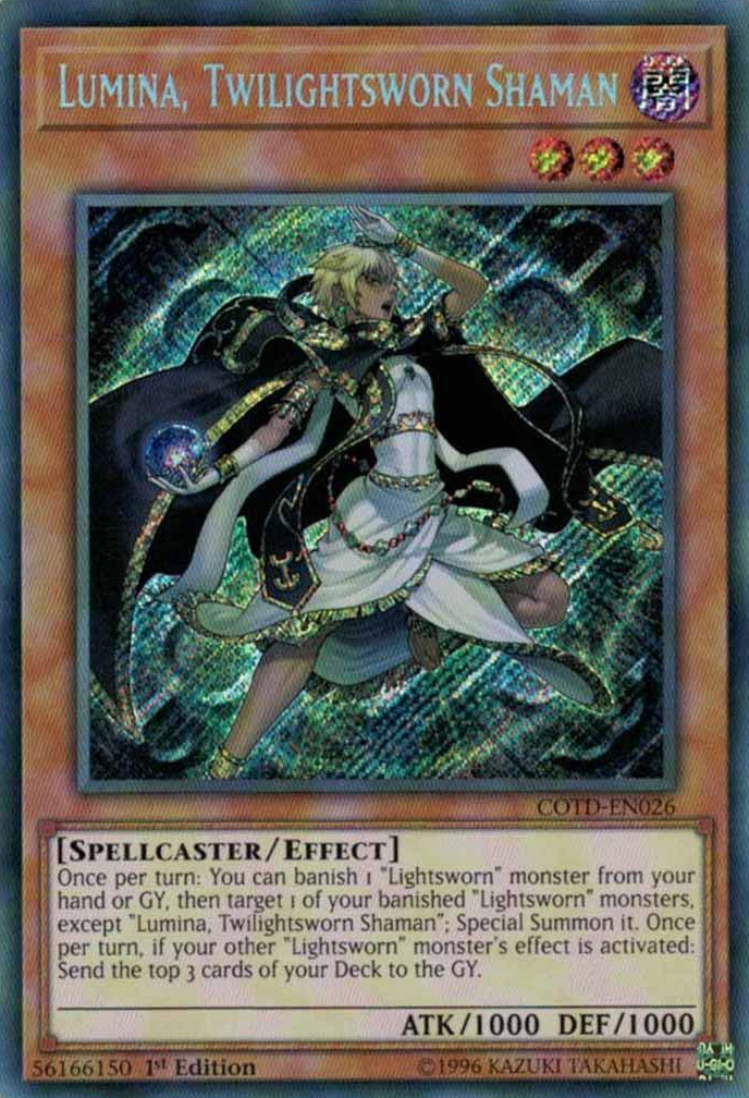 Lumina, Twilightsworn Shaman [COTD-EN026] Secret Rare | Devastation Store