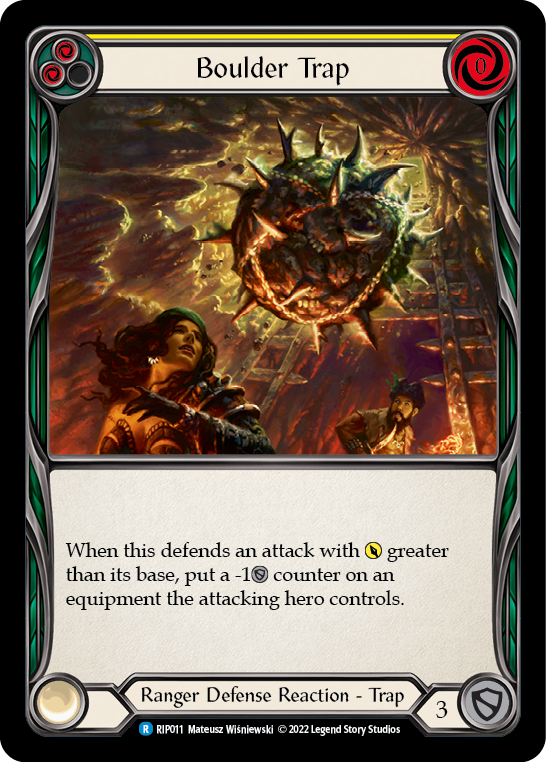 Boulder Trap (Yellow) [RIP011] (Outsiders Riptide Blitz Deck) | Devastation Store