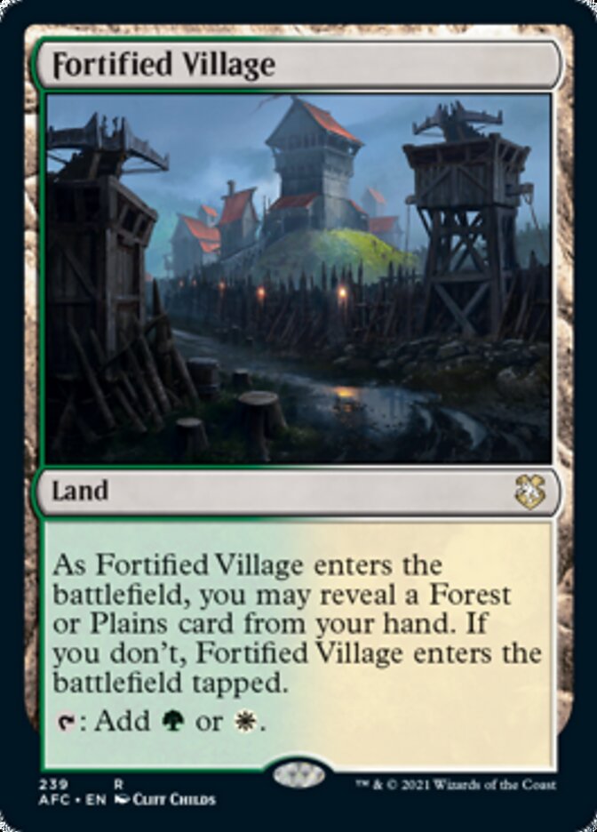 Fortified Village [Dungeons & Dragons: Adventures in the Forgotten Realms Commander] | Devastation Store