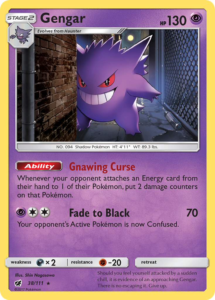 Gengar (38/111) [Sun & Moon: Crimson Invasion] | Devastation Store