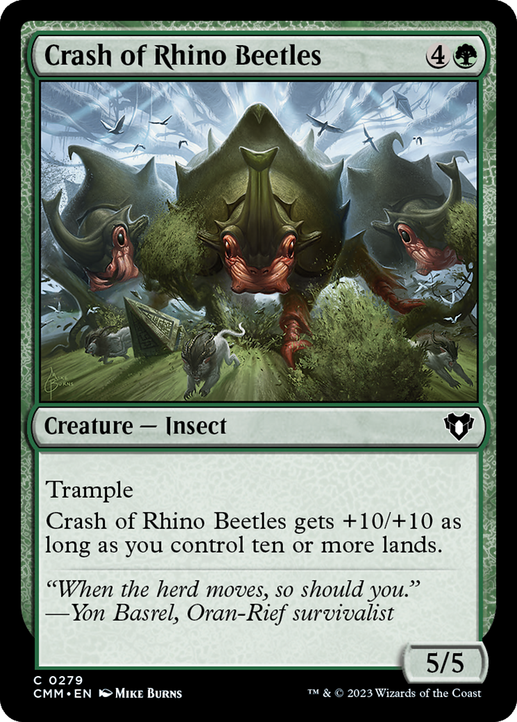 Crash of Rhino Beetles [Commander Masters] | Devastation Store