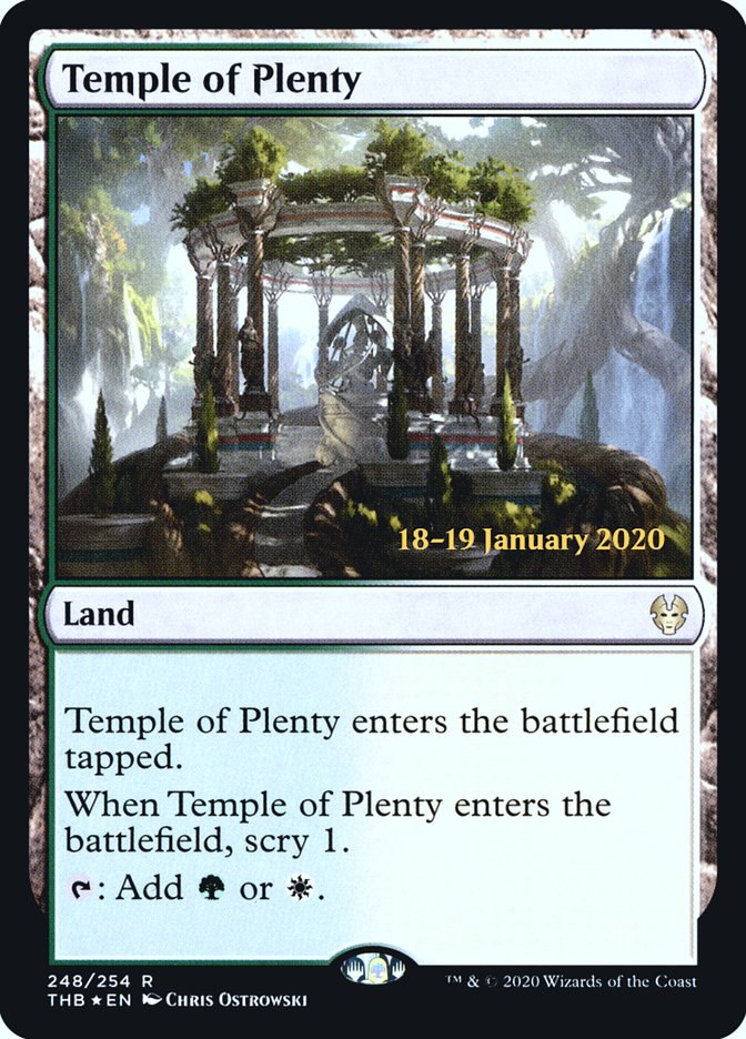 Temple of Plenty [Theros Beyond Death Prerelease Promos] | Devastation Store