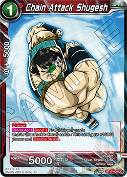 Chain Attack Shugesh (Uncommon) [BT13-008] | Devastation Store