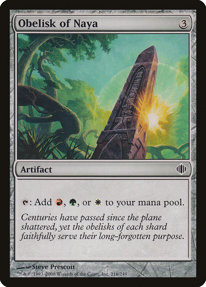 Obelisk of Naya [Shards of Alara] | Devastation Store