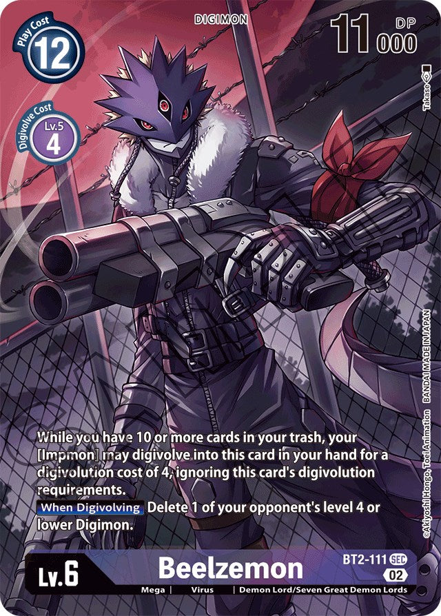Beelzemon [BT2-111] (Alternate Art) [Starter Deck: Beelzemon Advanced Deck Set] | Devastation Store