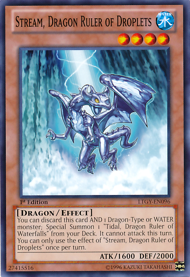 Stream, Dragon Ruler of Droplets [LTGY-EN096] Common | Devastation Store