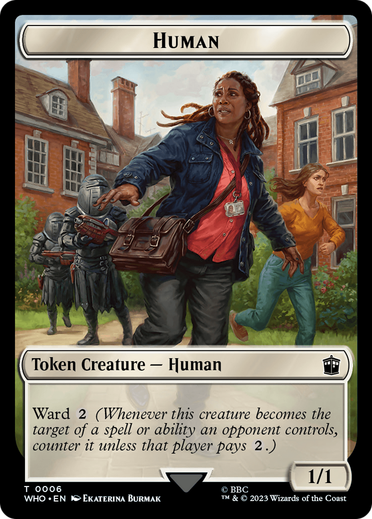 Human (0006) // Beast Double-Sided Token [Doctor Who Tokens] | Devastation Store