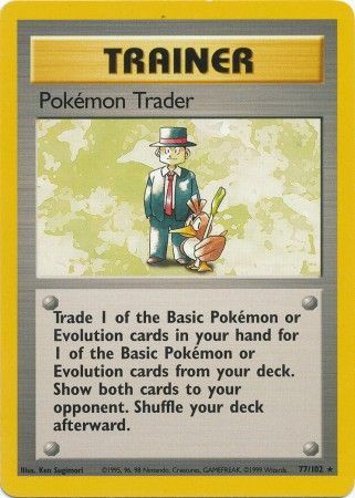 Pokemon Trader (77/102) [Base Set Unlimited] | Devastation Store