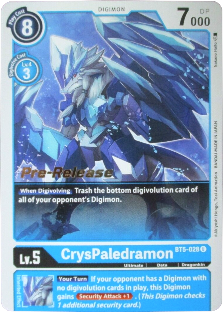 CrysPaledramon [BT5-028] [Battle of Omni Pre-Release Promos] | Devastation Store