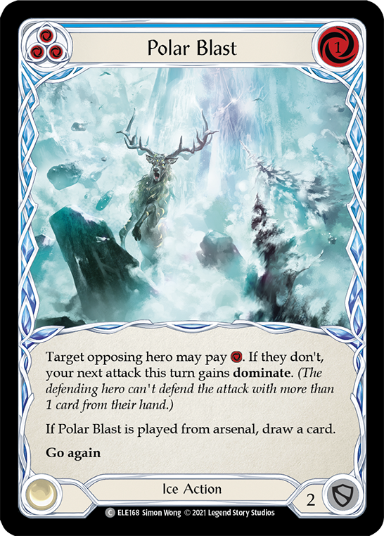 Polar Blast (Blue) [ELE168] (Tales of Aria)  1st Edition Rainbow Foil | Devastation Store