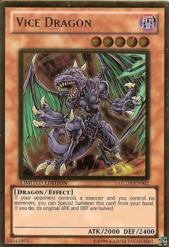 Vice Dragon [GLD3-EN002] Gold Rare | Devastation Store