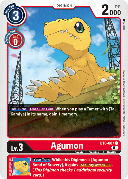 Agumon [BT6-007] [Double Diamond] | Devastation Store