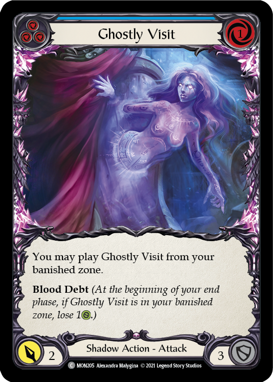 Ghostly Visit (Blue) [MON205] 1st Edition Normal - Devastation Store | Devastation Store
