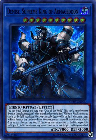 Demise, Supreme King of Armageddon [OP08-EN005] Super Rare | Devastation Store