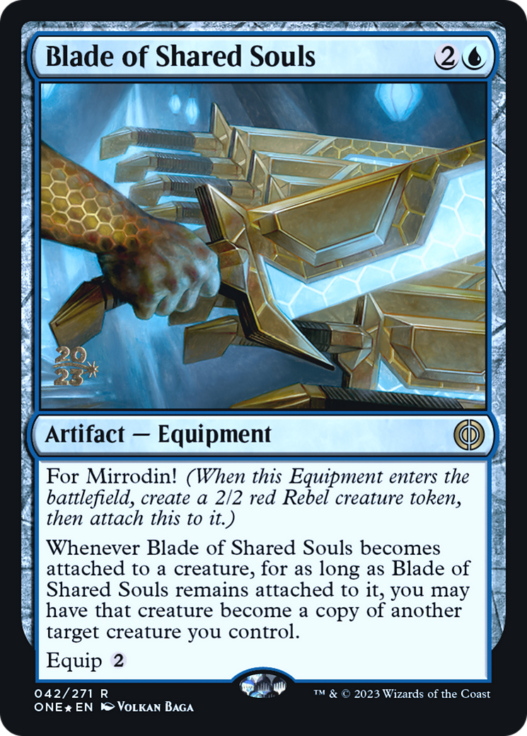 Blade of Shared Souls [Phyrexia: All Will Be One Prerelease Promos] | Devastation Store