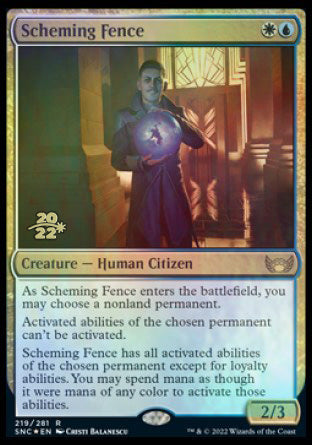 Scheming Fence [Streets of New Capenna Prerelease Promos] | Devastation Store
