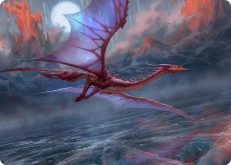 Manaform Hellkite Art Card [Innistrad: Crimson Vow Art Series] | Devastation Store