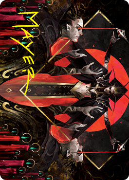 Gift of Fangs Art Card (Gold-Stamped Signature) [Innistrad: Crimson Vow Art Series] | Devastation Store