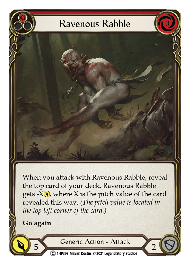 Ravenous Rabble (Red) [1HP393] | Devastation Store