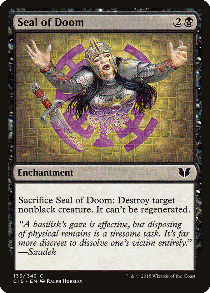 Seal of Doom [Commander 2015] | Devastation Store