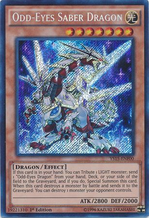 Odd-Eyes Saber Dragon [YS15-ENF00] Secret Rare | Devastation Store