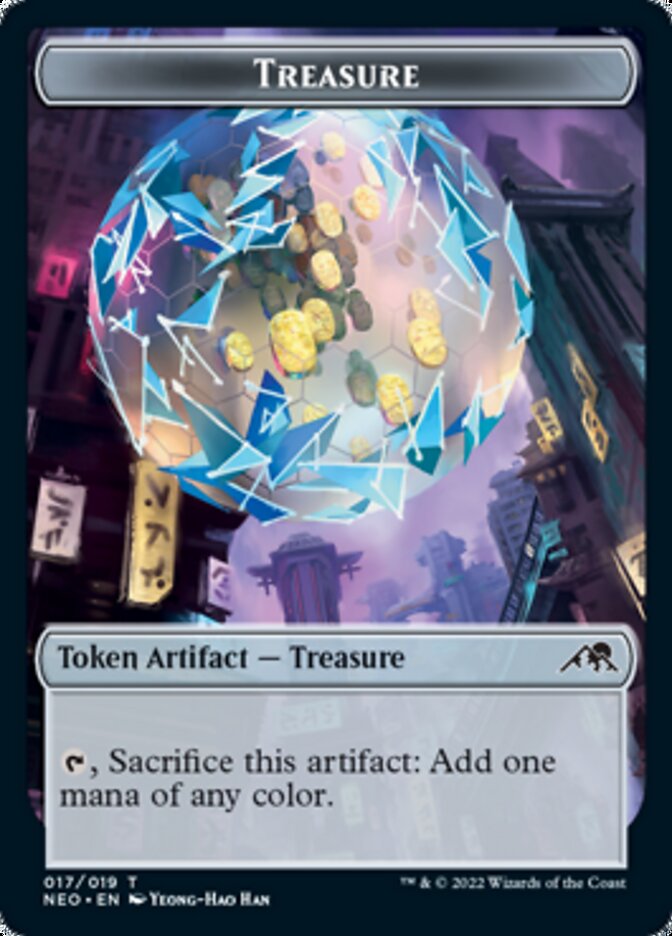 Treasure Token [Kamigawa: Neon Dynasty Tokens] | Devastation Store