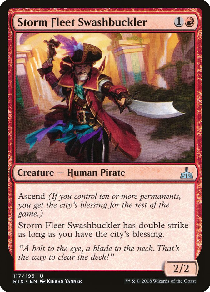 Storm Fleet Swashbuckler [Rivals of Ixalan] - Devastation Store | Devastation Store