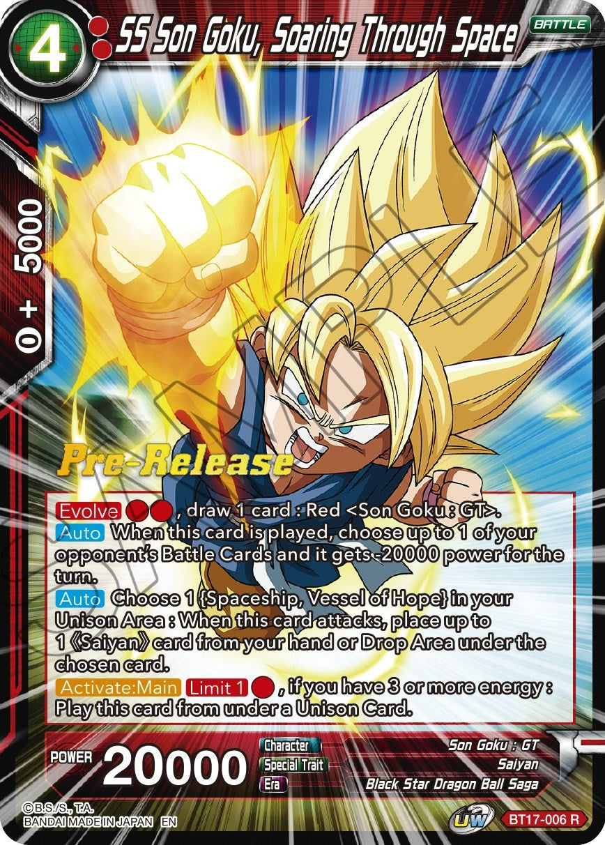 SS Son Goku, Soaring Through Space (BT17-006) [Ultimate Squad Prerelease Promos] | Devastation Store