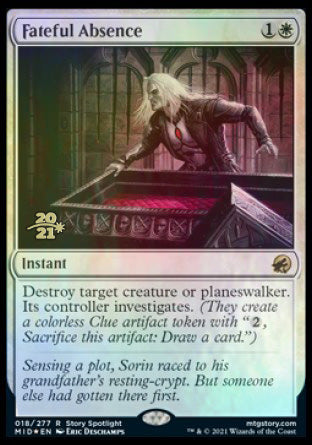 Fateful Absence [Innistrad: Midnight Hunt Prerelease Promos] | Devastation Store