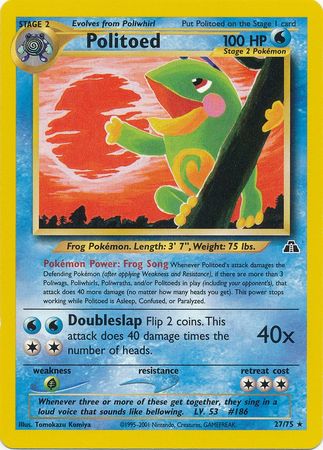 Politoed (27/75) [Neo Discovery Unlimited] | Devastation Store