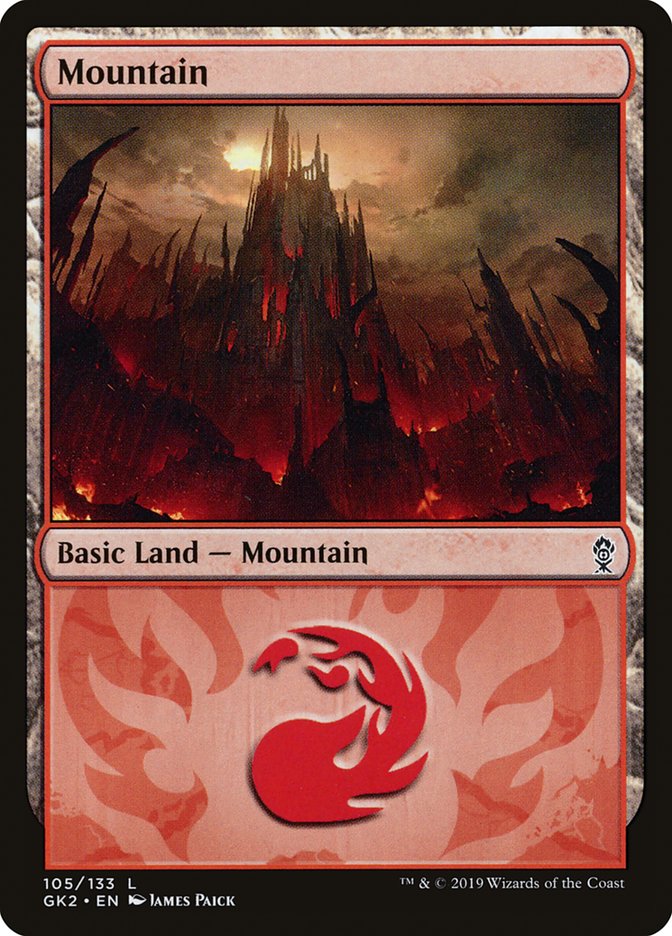Mountain (105) [Ravnica Allegiance Guild Kit] | Devastation Store