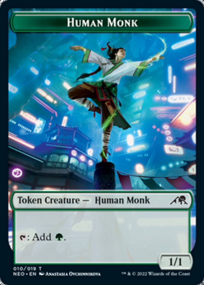 Human Monk Token [Kamigawa: Neon Dynasty Tokens] | Devastation Store