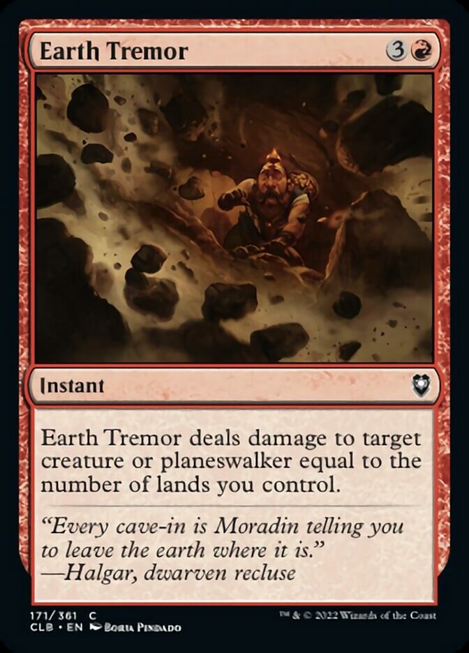 Earth Tremor [Commander Legends: Battle for Baldur's Gate] | Devastation Store