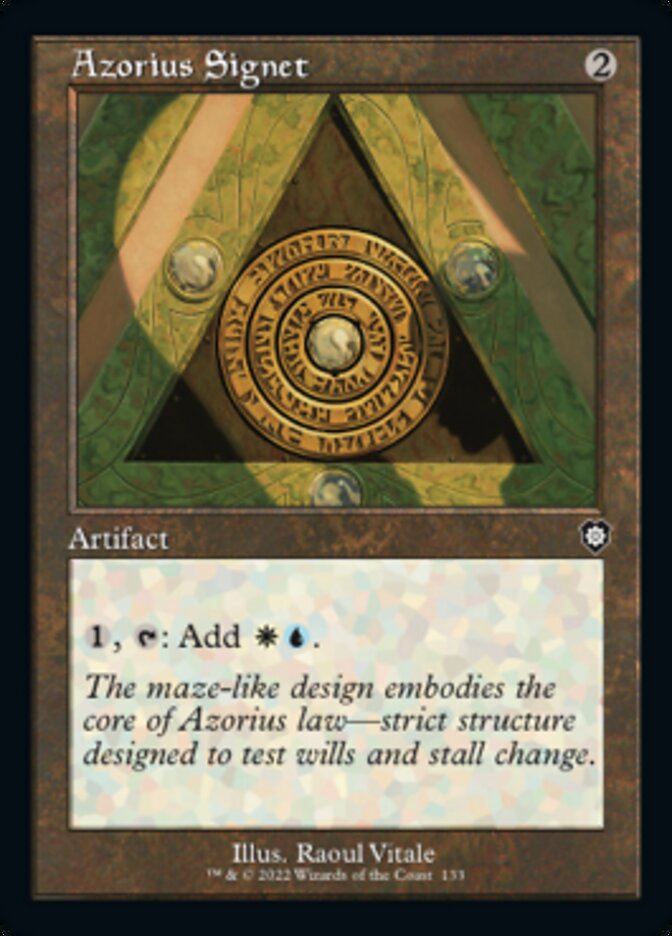 Azorius Signet (Retro) [The Brothers' War Commander] | Devastation Store