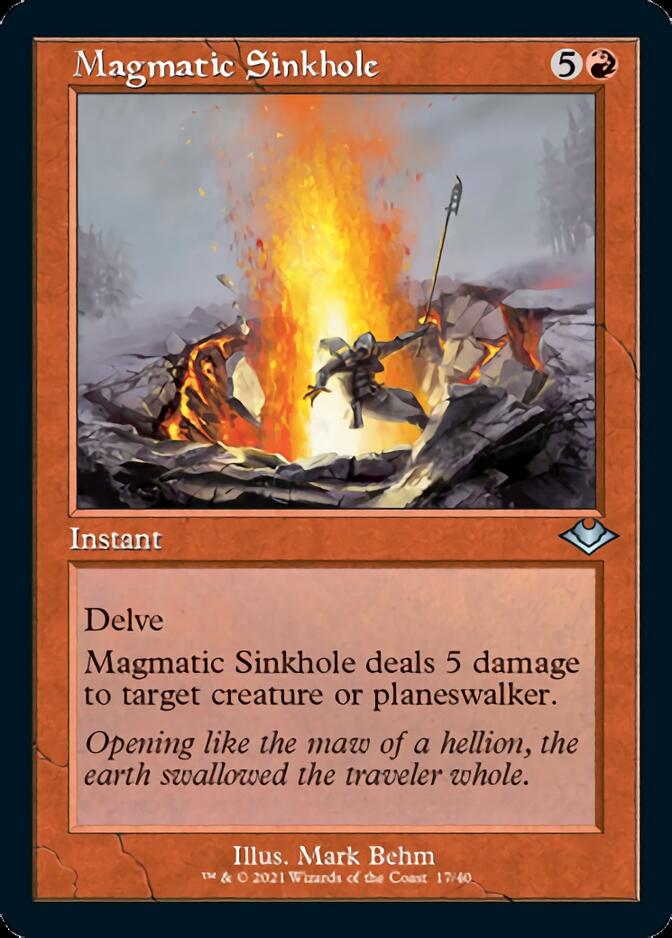 Magmatic Sinkhole (Retro Foil Etched) [Modern Horizons 2] | Devastation Store