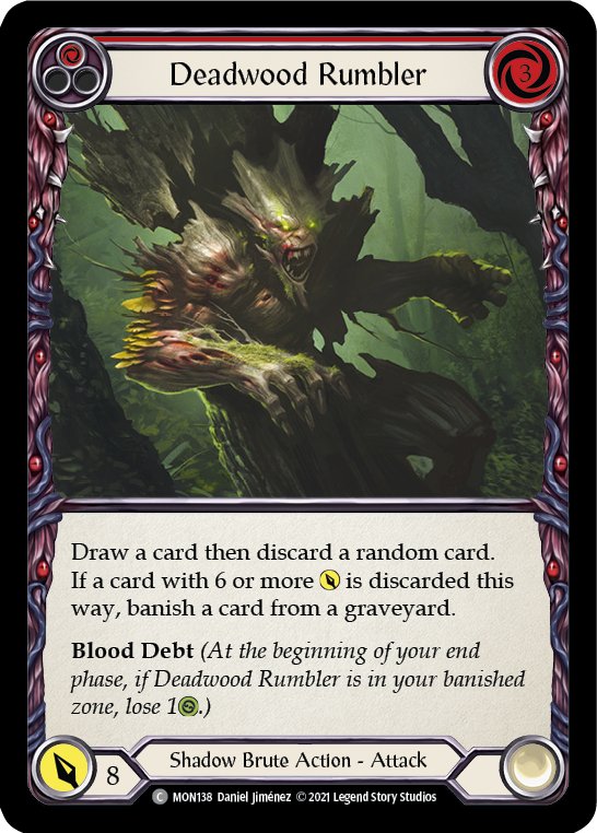 Deadwood Rumbler (Red) [MON138] 1st Edition Normal - Devastation Store | Devastation Store