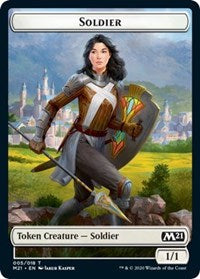 Soldier // Treasure Double-sided Token [Core Set 2021 Tokens] | Devastation Store