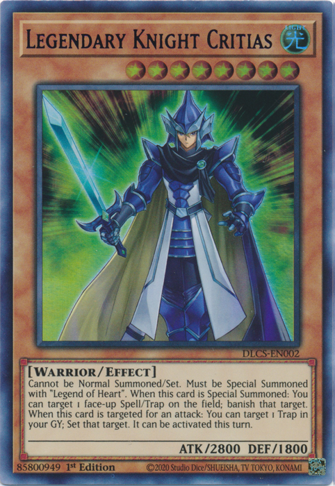 Legendary Knight Critias (Blue) [DLCS-EN002] Ultra Rare | Devastation Store