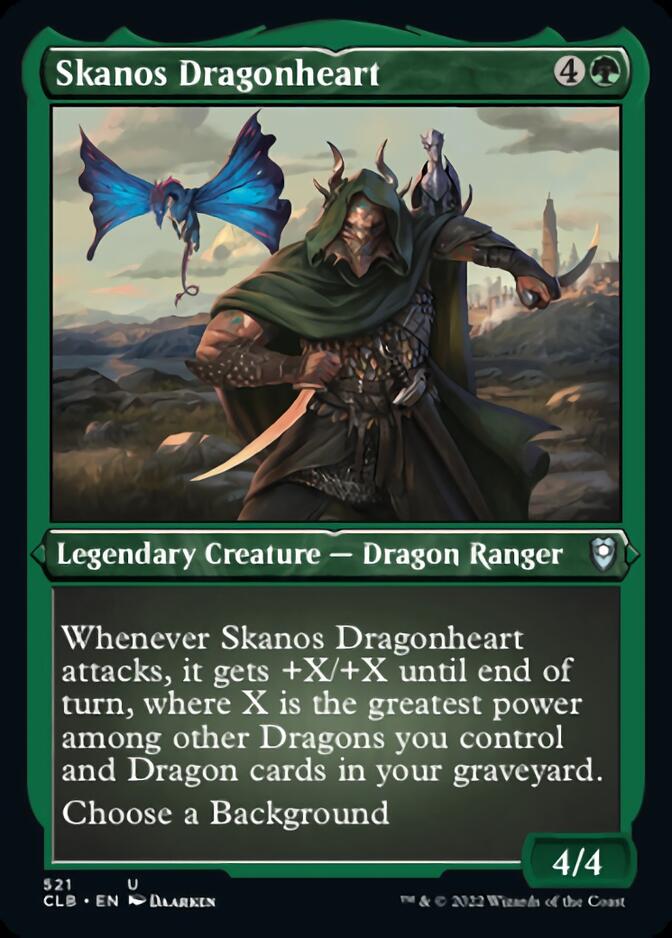 Skanos Dragonheart (Foil Etched) [Commander Legends: Battle for Baldur's Gate] | Devastation Store