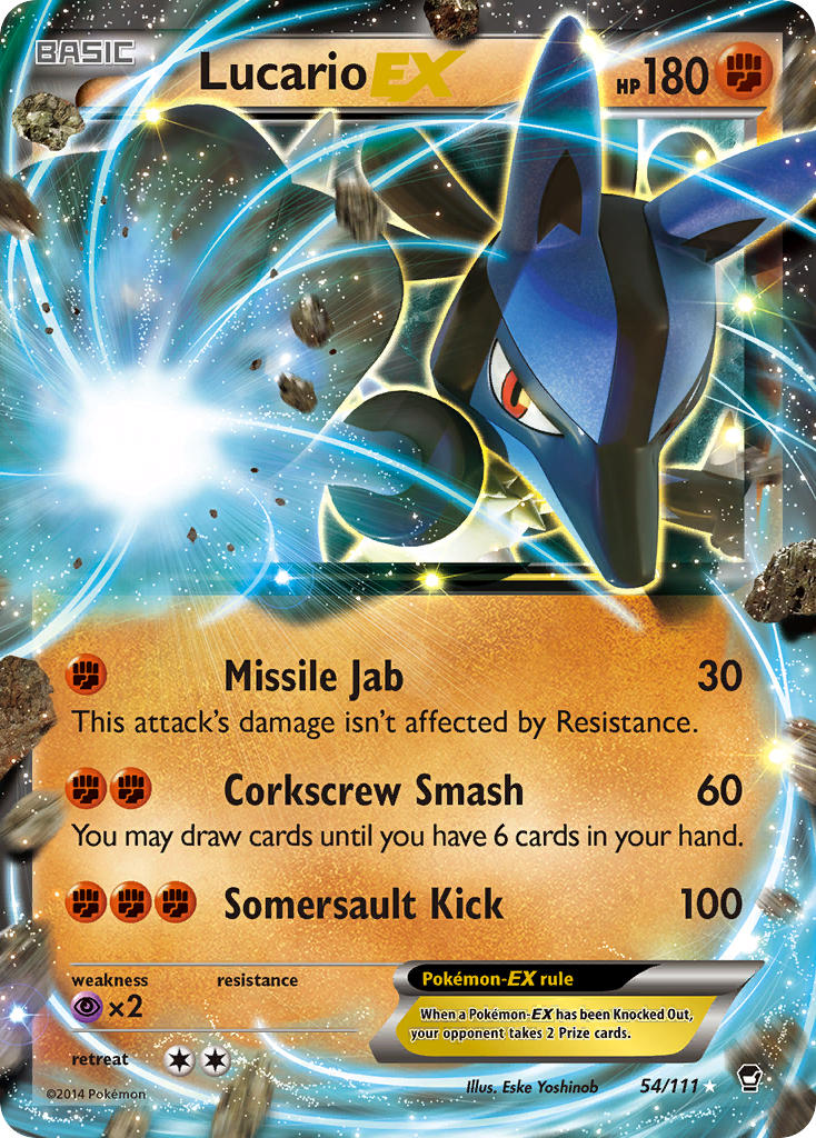 Lucario EX (54/111) [XY: Furious Fists] | Devastation Store