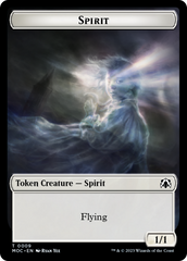 Spirit (9) // Treasure Double-Sided Token [March of the Machine Commander Tokens] | Devastation Store