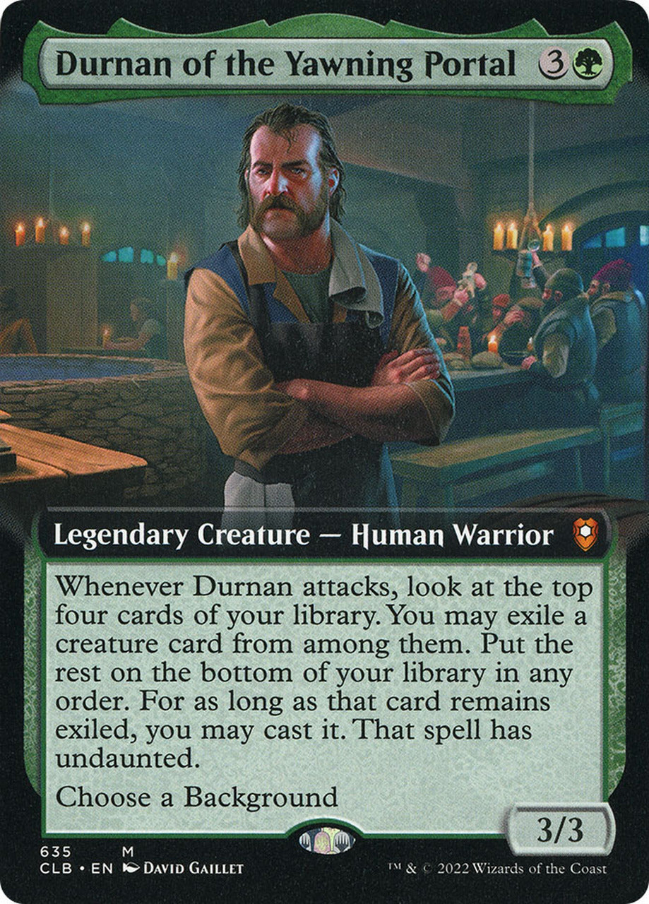 Durnan of the Yawning Portal (Extended Art) [Commander Legends: Battle for Baldur's Gate] | Devastation Store