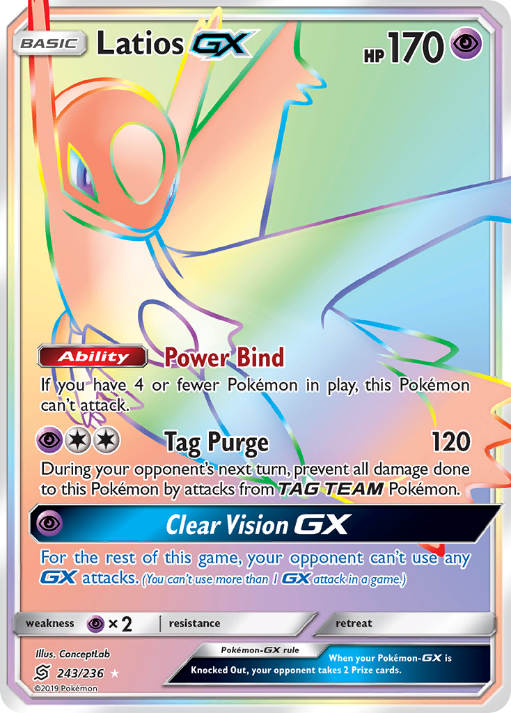 Latios GX (243/236) [Sun & Moon: Unified Minds] | Devastation Store