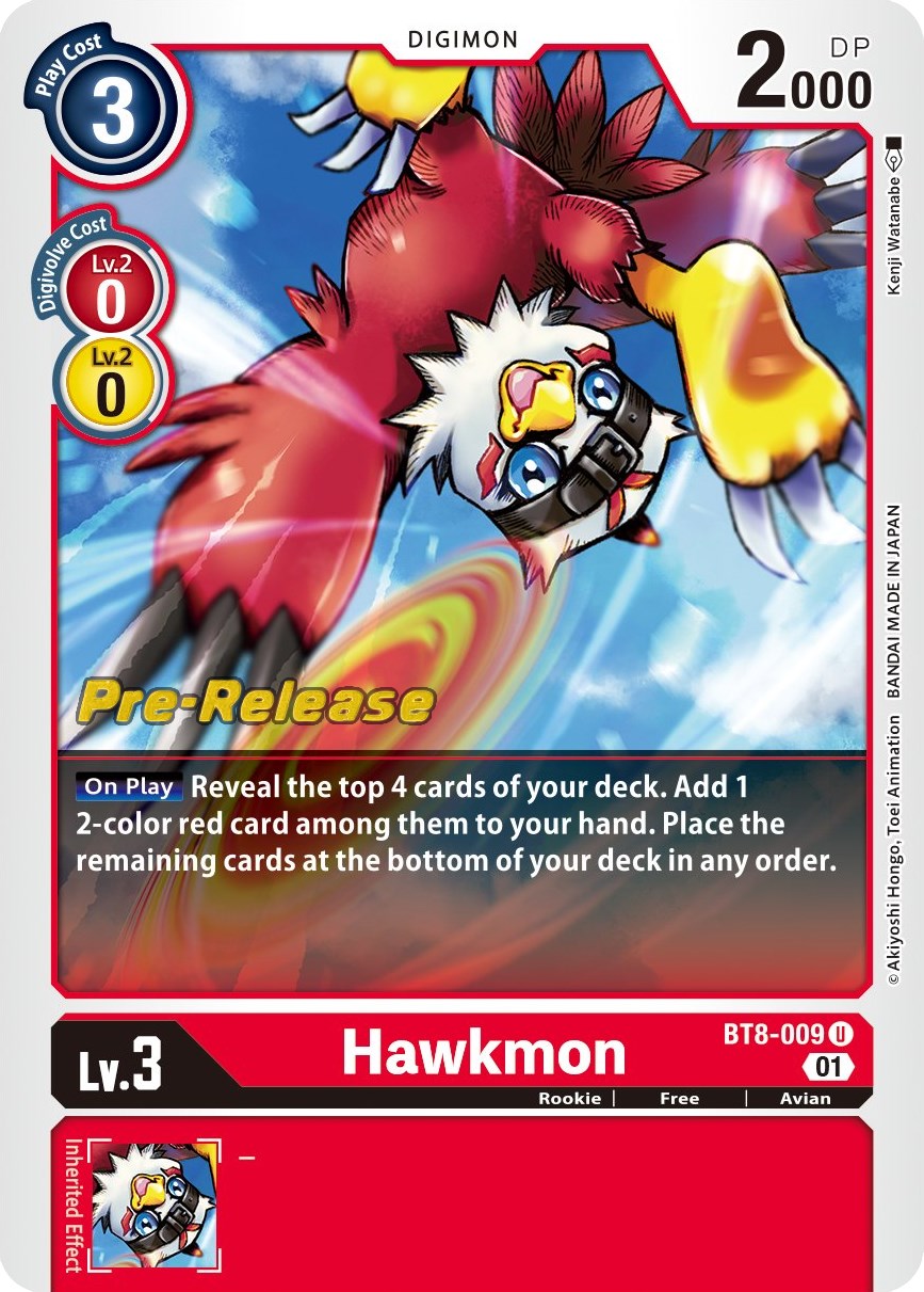 Hawkmon [BT8-009] [New Awakening Pre-Release Cards] | Devastation Store