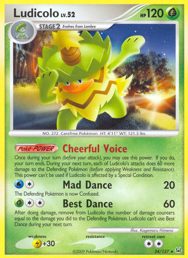 Ludicolo (34/127) [Platinum: Base Set] | Devastation Store