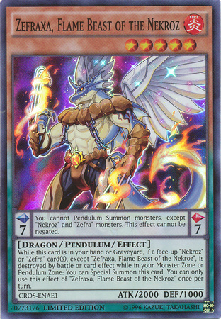 Zefraxa, Flame Beast of the Nekroz [CROS-ENAE1] Super Rare | Devastation Store