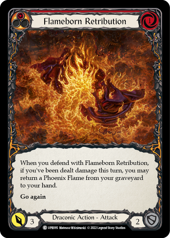 Flameborn Retribution [UPR095] (Uprising)  Rainbow Foil | Devastation Store