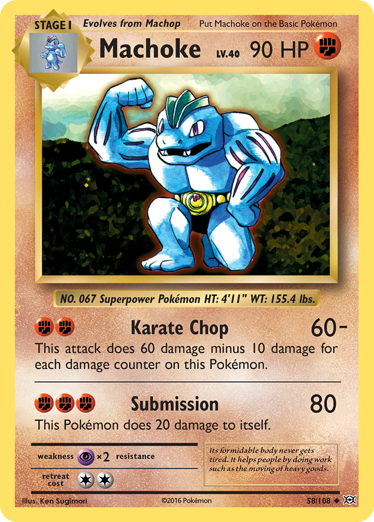 Machoke (58/108) [XY: Evolutions] | Devastation Store