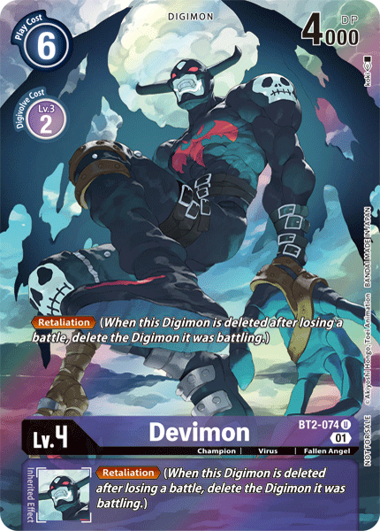 Devimon [BT2-074] (Alternate Art) [Release Special Booster Ver.1.0] | Devastation Store