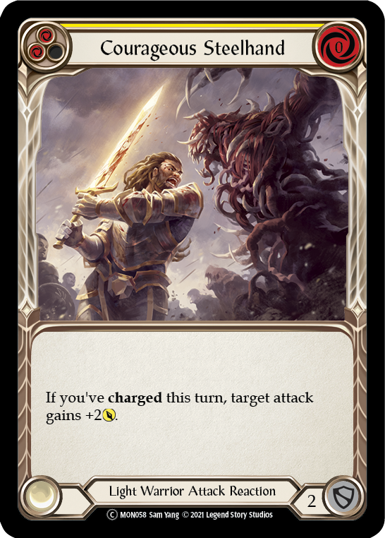 Courageous Steelhand (Yellow) [U-MON058] Unlimited Edition Normal | Devastation Store